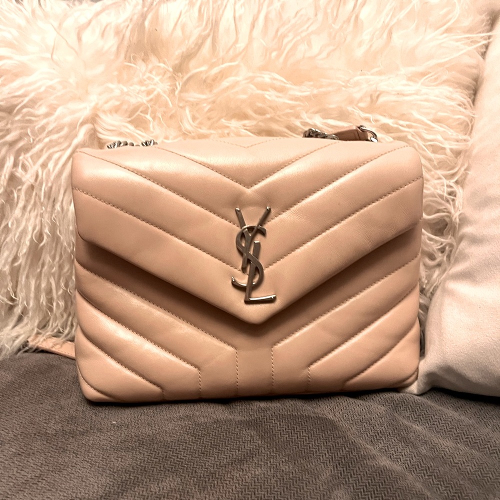 Ysl small Lou Lou beige